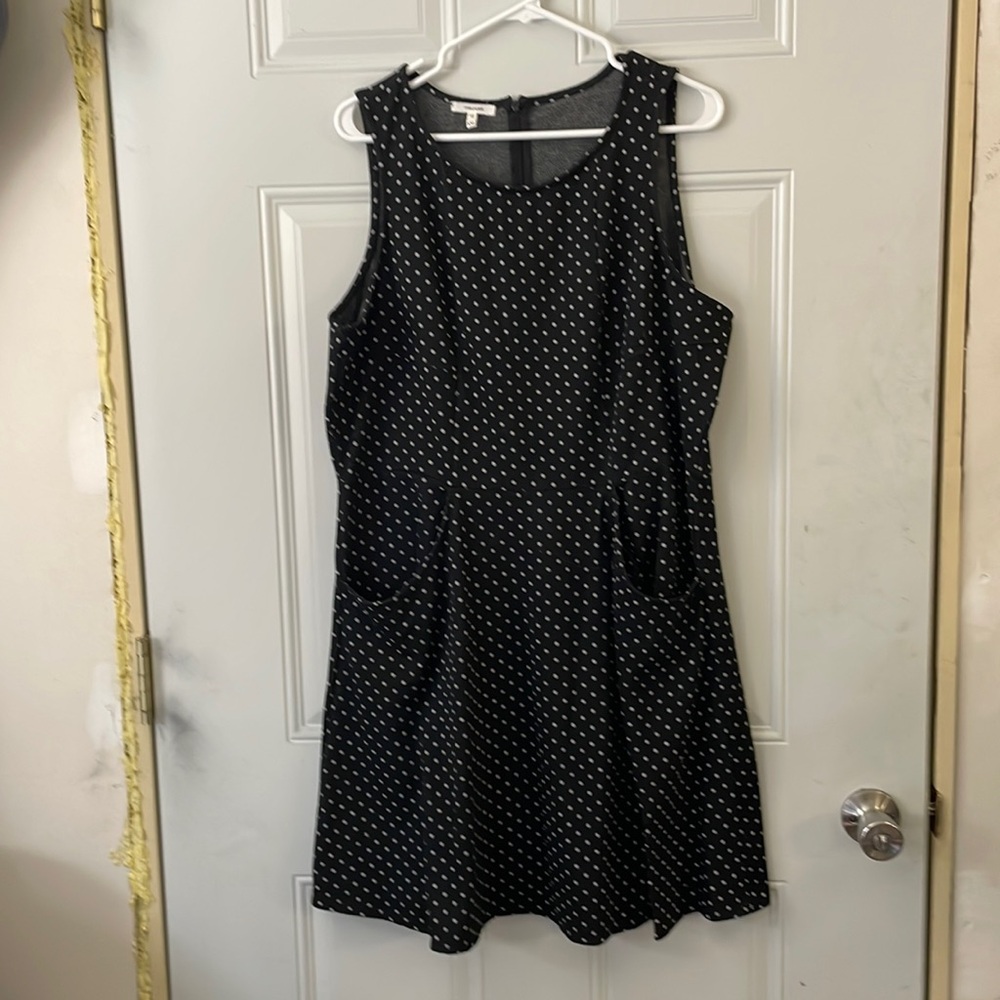 XXL Maurice’s black with white polkadot Dress